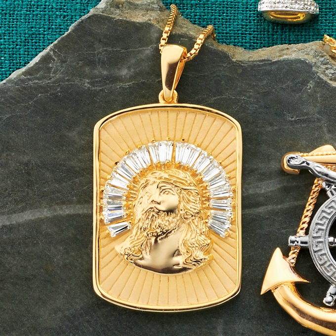 Jesus Tag Pendant, , large