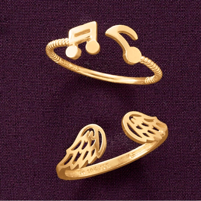 10K Gold Theme Rings, , large