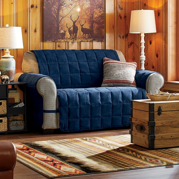 Oversized Faux-Suede Ultimate Furniture Protector, , large
