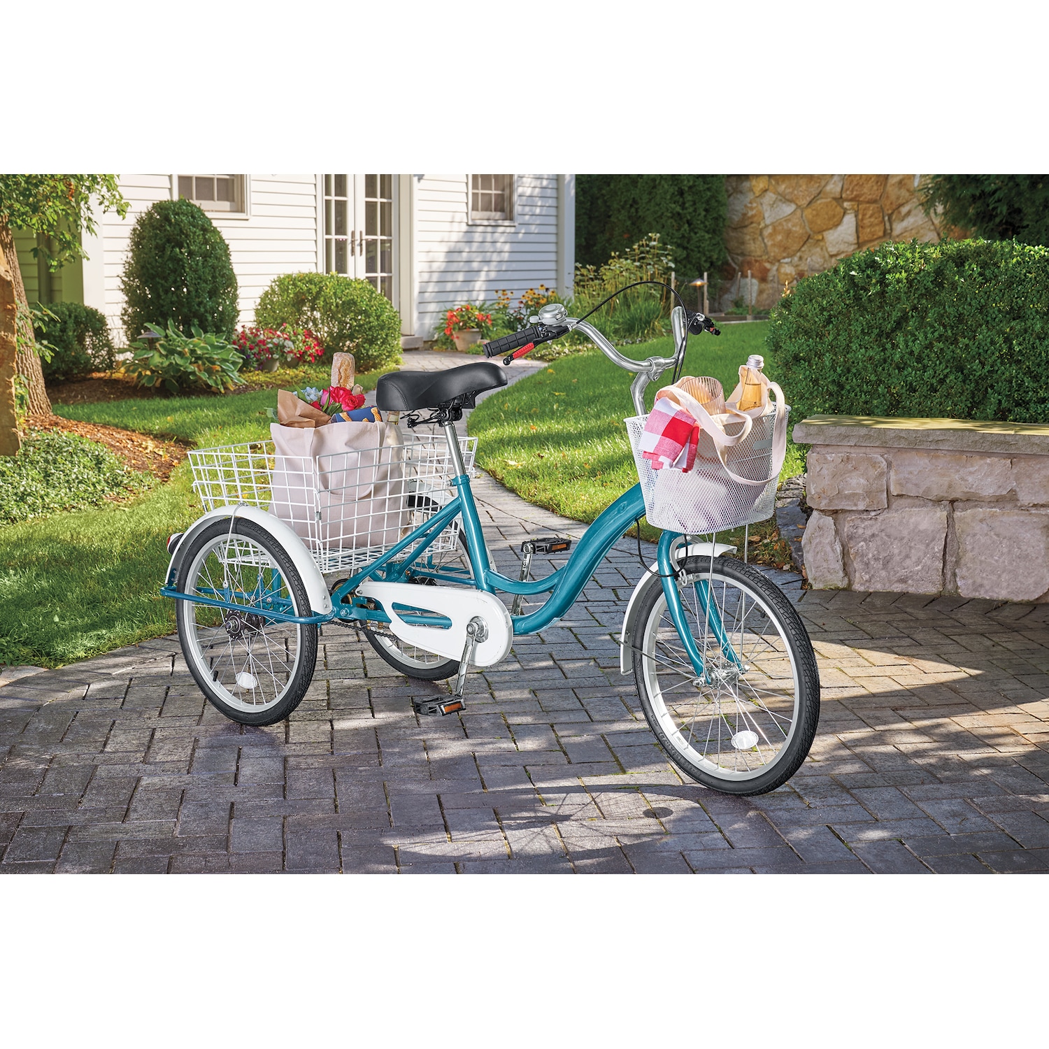 Adult Tricycle with Two Baskets | Montgomery Ward Adult Tricycle with Two Baskets | Montgomery Ward