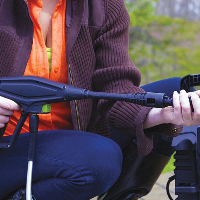 Earthwise 1650 PSI Corded Pressure Washer, Green, large