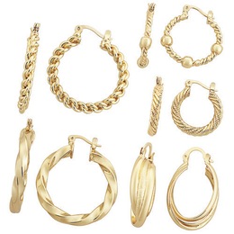 5-Pr. Hoop Set, , large