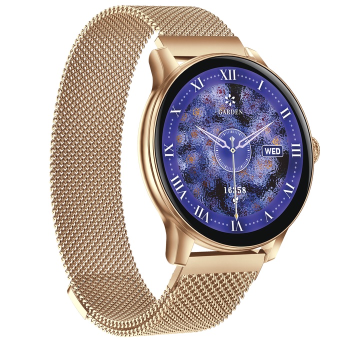 IG Round Smartwatch, Gold, large