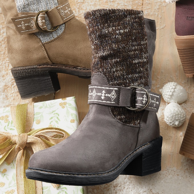 MUK LUKS Arya Alice Boot, Gray, large