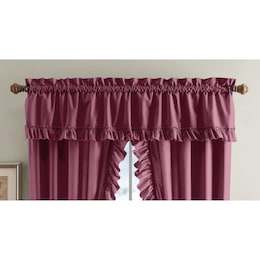 Mayfair Romantic Ruffled Semi-Sheer Swag Pair, , large