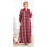 Flannel Zip-Front Lounger, , large