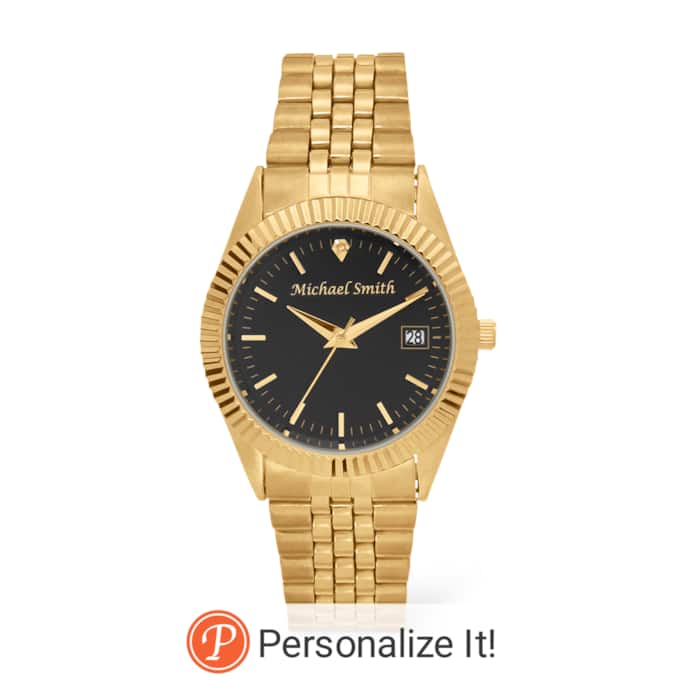 Men's or Women's Personalized Watch with Diamond Accent, , large