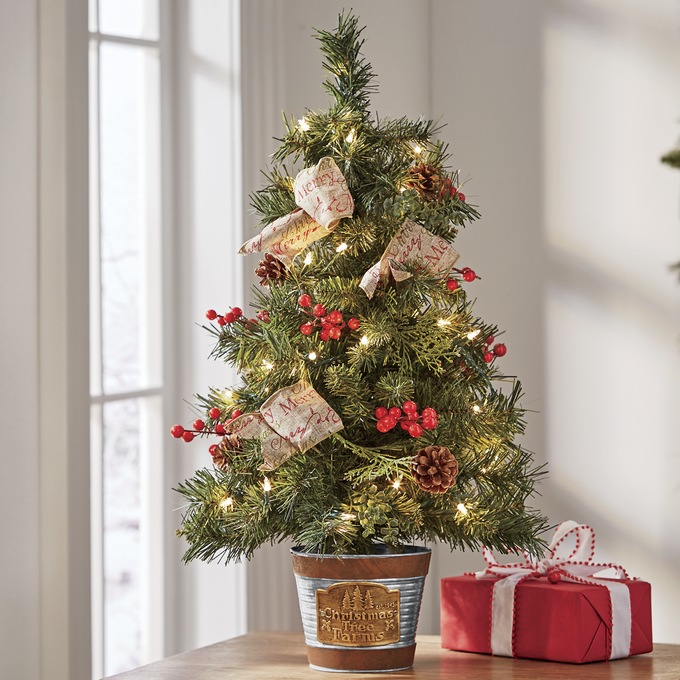 Christmas Tree Farm Mini Tree, , large