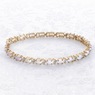 Genuine Opal and Diamond Tennis Bracelet, , large