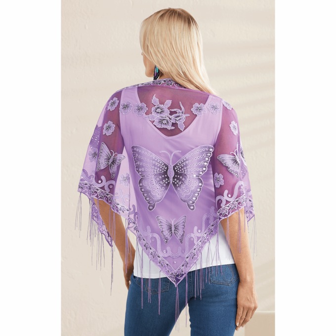 Butterfly Shawl, , large