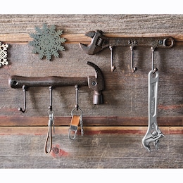 Set of 2 Tools Wall Hooks, , large