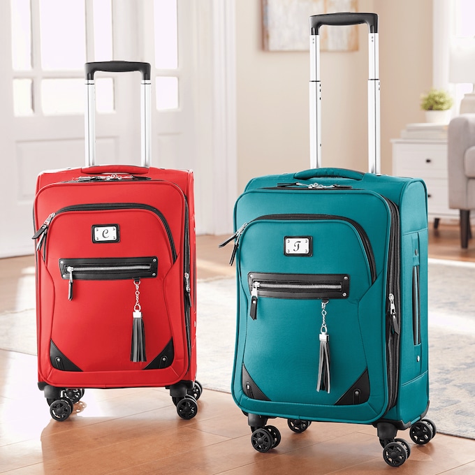 Soft-Sided Rolling Carry-On with Wheels and Telescoping Handle, , large