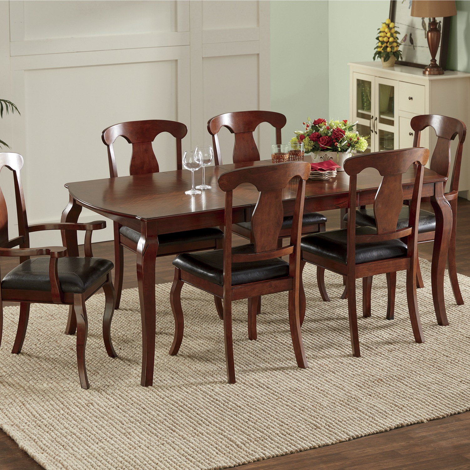 Elegance Dining Table and UrnBack Chairs Montgomery Ward