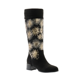 Midnight Velvet Embroidered Fireworks &amp; Sequins Faux-Suede Boot for Women, , large