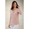 Crochet High-Low Sweater, , large