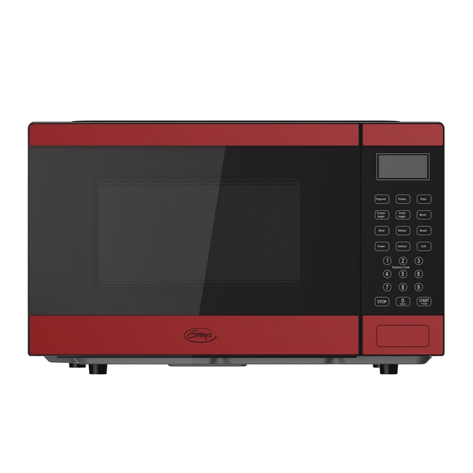 Ginny&rsquo;s 0.9 cu. ft. 3-in-1 Grilling Microwave, Red, large