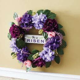 He Is Risen Wreath, , large