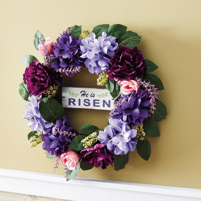 He Is Risen Wreath, , large