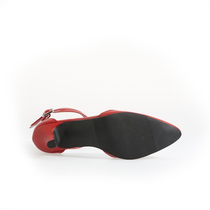 Camlo Women's Pump with Double Ankle Strap in Lots of Colors, Lipstick Red, large