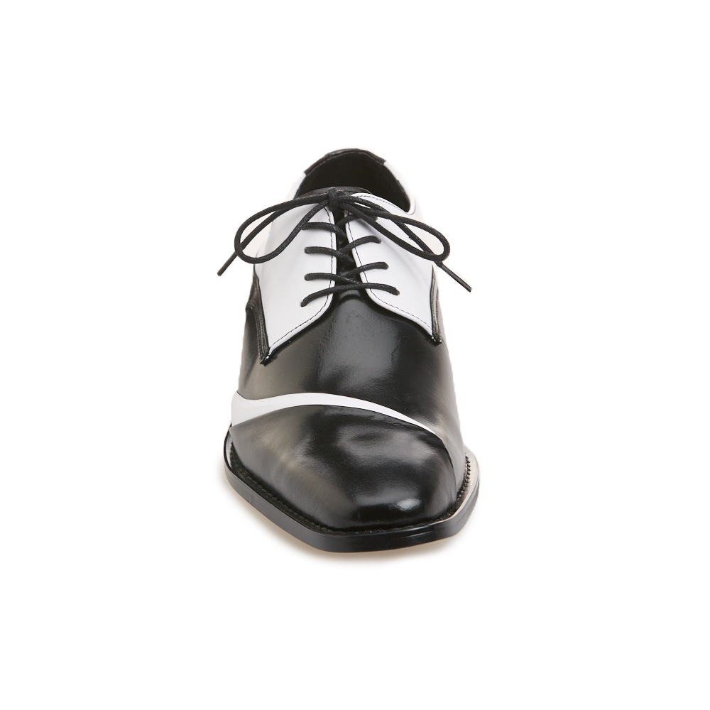 stacy adams black and white dress shoes