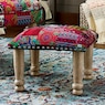 Tufted Patchwork Ottoman, , large