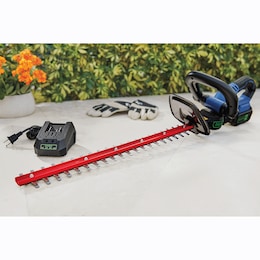 Bundle and Save Pack: Powr-Kraft 20V Hedge Trimmer  with 4.0Ah Lithium-Ion Battery &amp; Charger by Montgomery Ward, , large