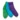 3-Pack Women's Diabetic Quarter Cut Socks, Brights, swatch