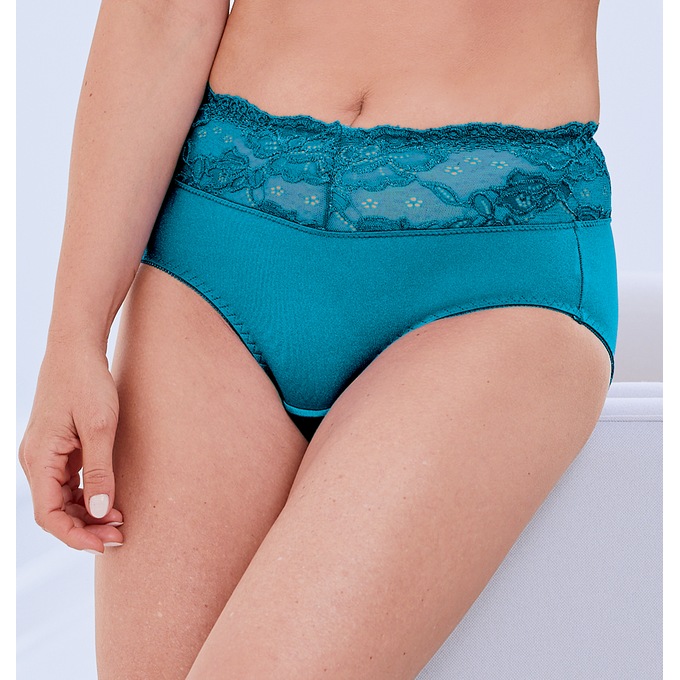 Lace-Trim Bikini Panty, , large
