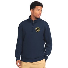 MLB Catcher Men's Quarter-Zip Baseball Fleece Pullover, , large