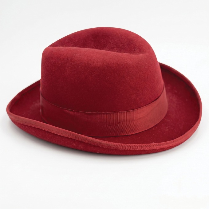 Stacy Adams Men's Harvey Homburg Hat with Feather Accent, , large