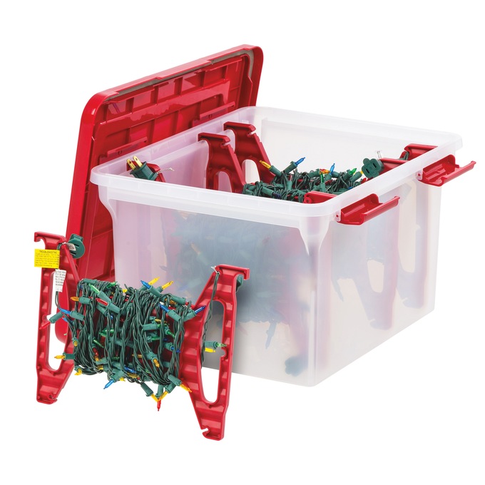Iris WeatherPro Light and Garland Storage Box Organizer, , large