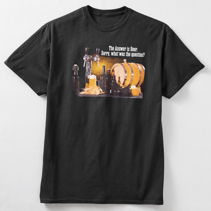 Beer Is The Answer Tee, , large