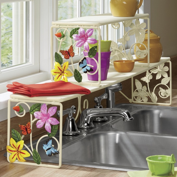 Butterfly Over-The-Sink Shelf, , large