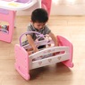 23-Piece Nursery Station with Crib, Pink, large