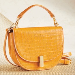 Gracie Croco Crossbody, , large