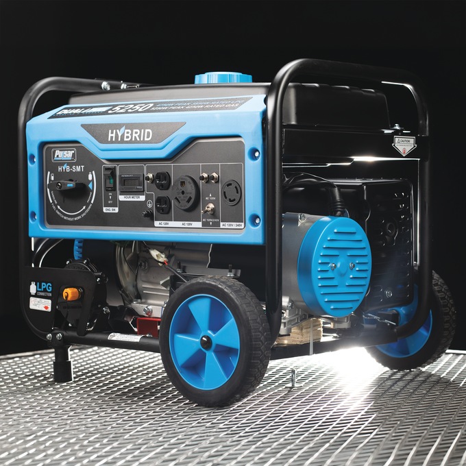 Pulsar 5250W/4250W Dual-Fuel Generator, Blue, large