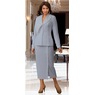 Briella Grommet Trim Skirt Suit, , large