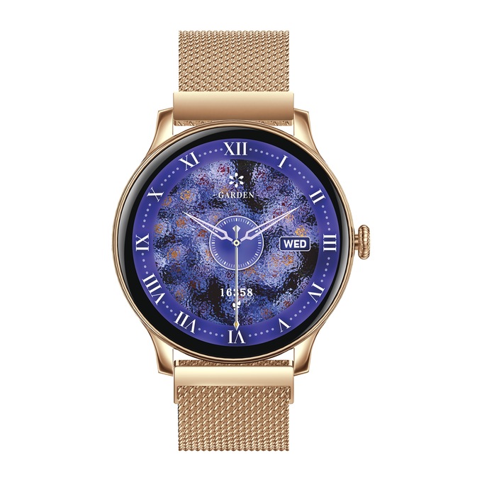 IG Round Smartwatch, Gold, large
