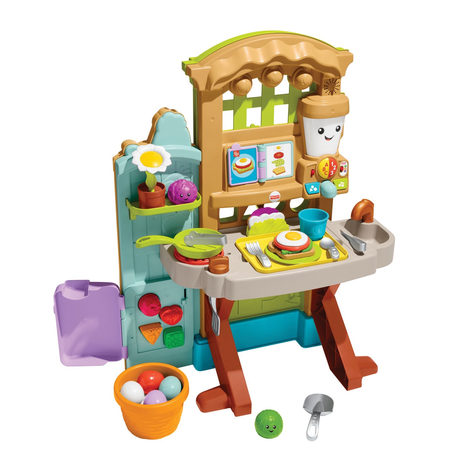 Fisher Price Laugh And Learn Grow The Fun Garden To Kitchen Playset Montgomery Ward