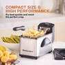 Elite Gourmet 2-qt. Deep Fryer, Stainless Steel Black, large