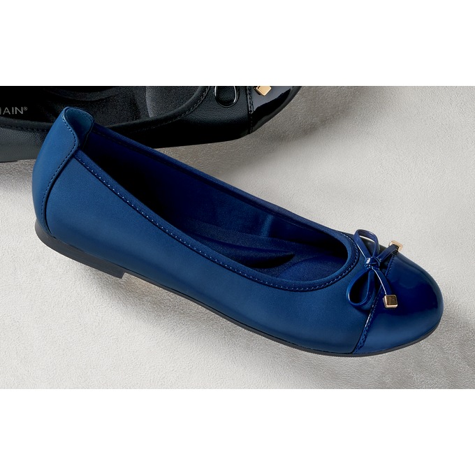 Monroe and Main Cap Toe Bow Ballet, , large