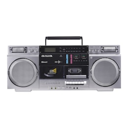 AIWA Retro Bluetooth Boom Box with CD &amp; Cassette Player, , large