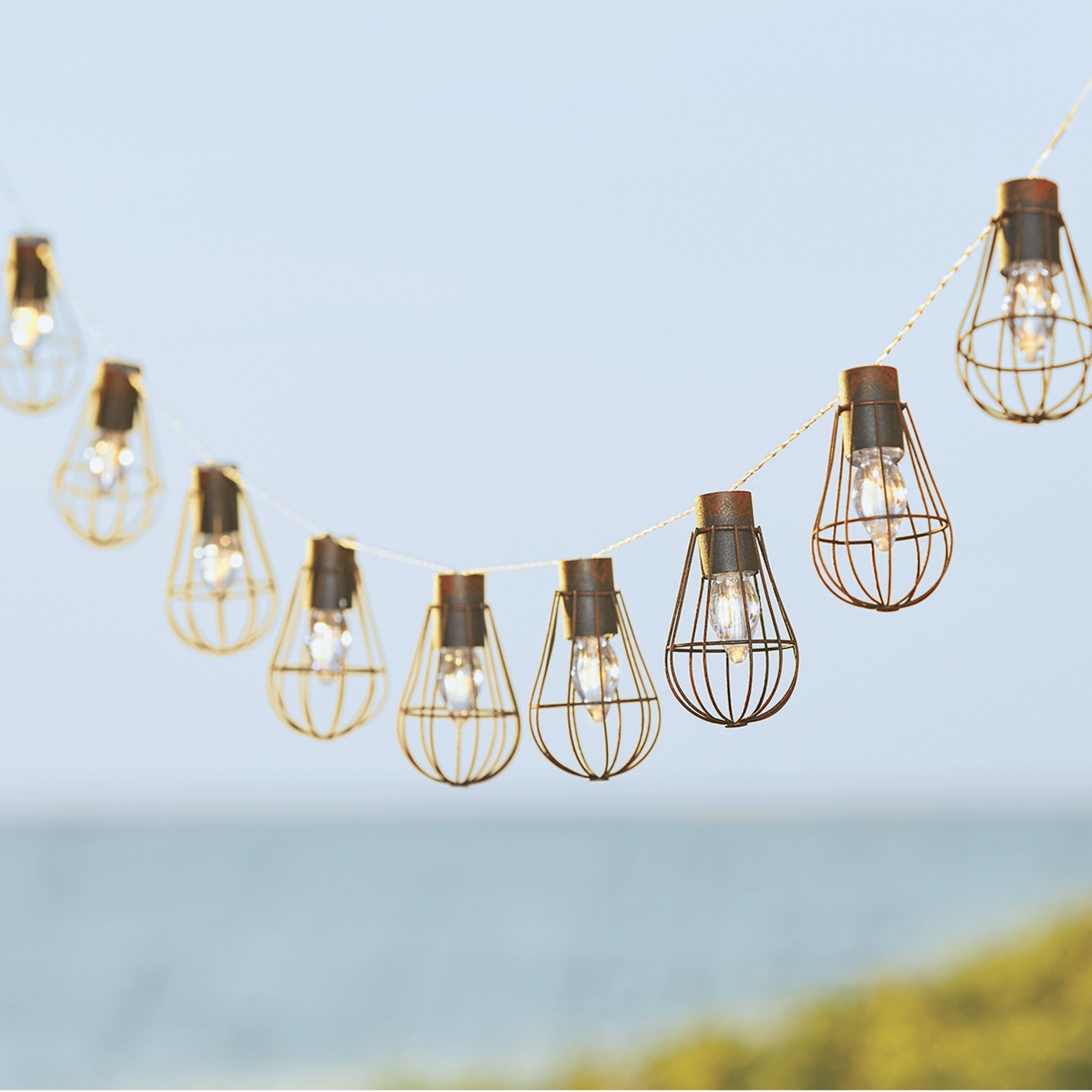 Solar Cage String Lights Montgomery Ward