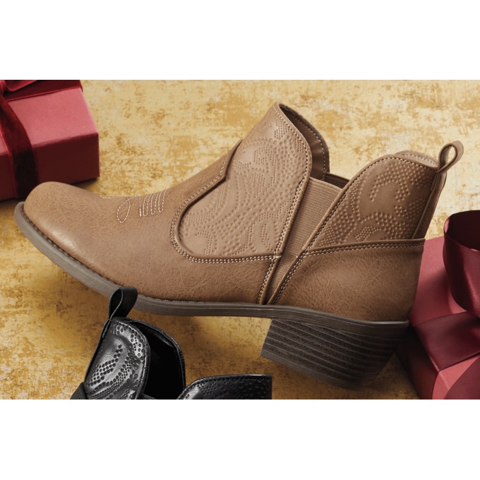 Easy Street Legend Embossed Ankle Boot, , large