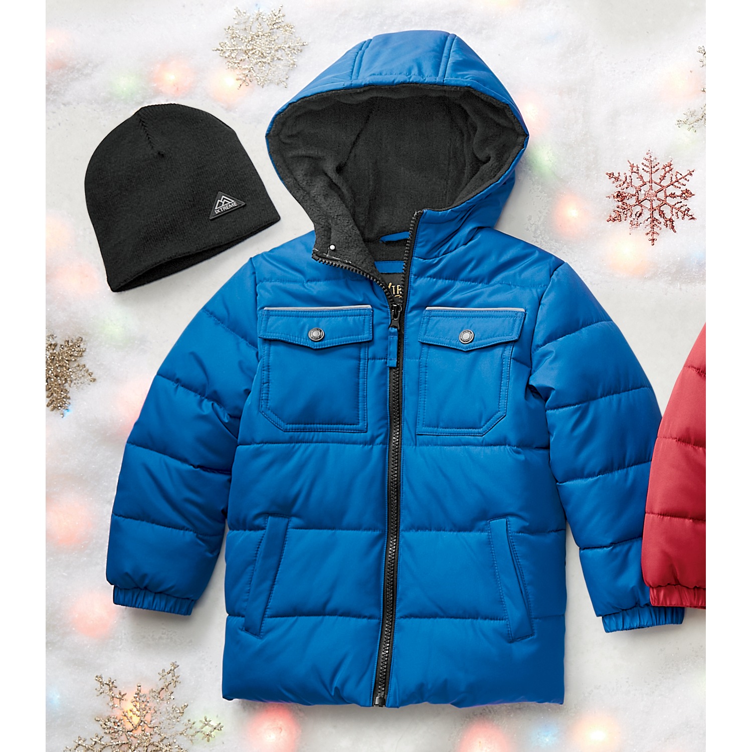 iXtreme Boys Puffer Jacket with Hat Montgomery Ward