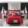 Gilda 30-Piece Complete Comforter and Curtain Set with 2 Coordinating Sheet Sets, , large