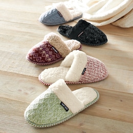 MUK LUKS&reg; Frida Scuff with Faux-Fur Lining, , large