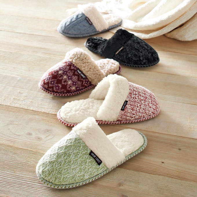 MUK LUKS&reg; Frida Scuff with Faux-Fur Lining, , large
