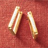 10K Gold Nano Diamond Resin Hoops, , large