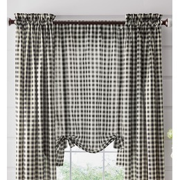 Gingham Check Tie Shade, , large